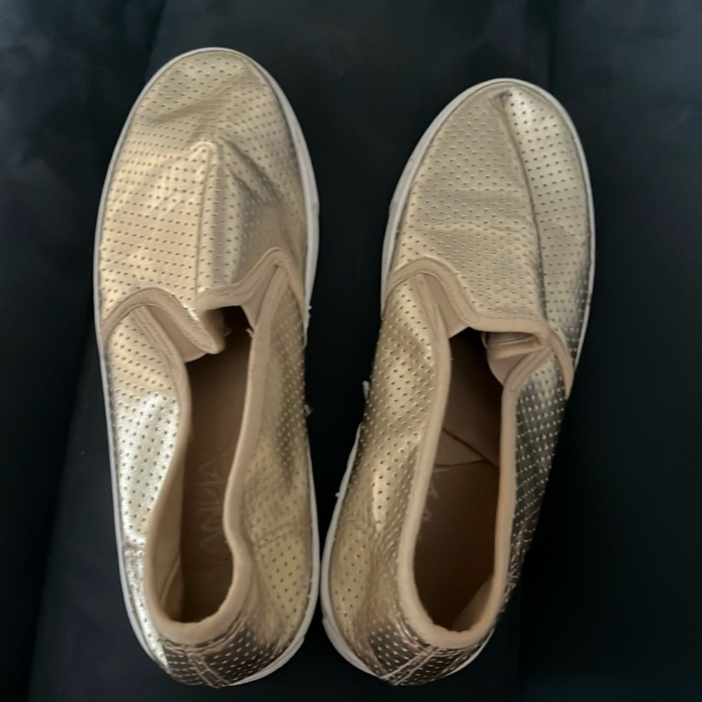 Gold Slip Ons